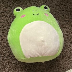 Green Frog Plush Pillow
